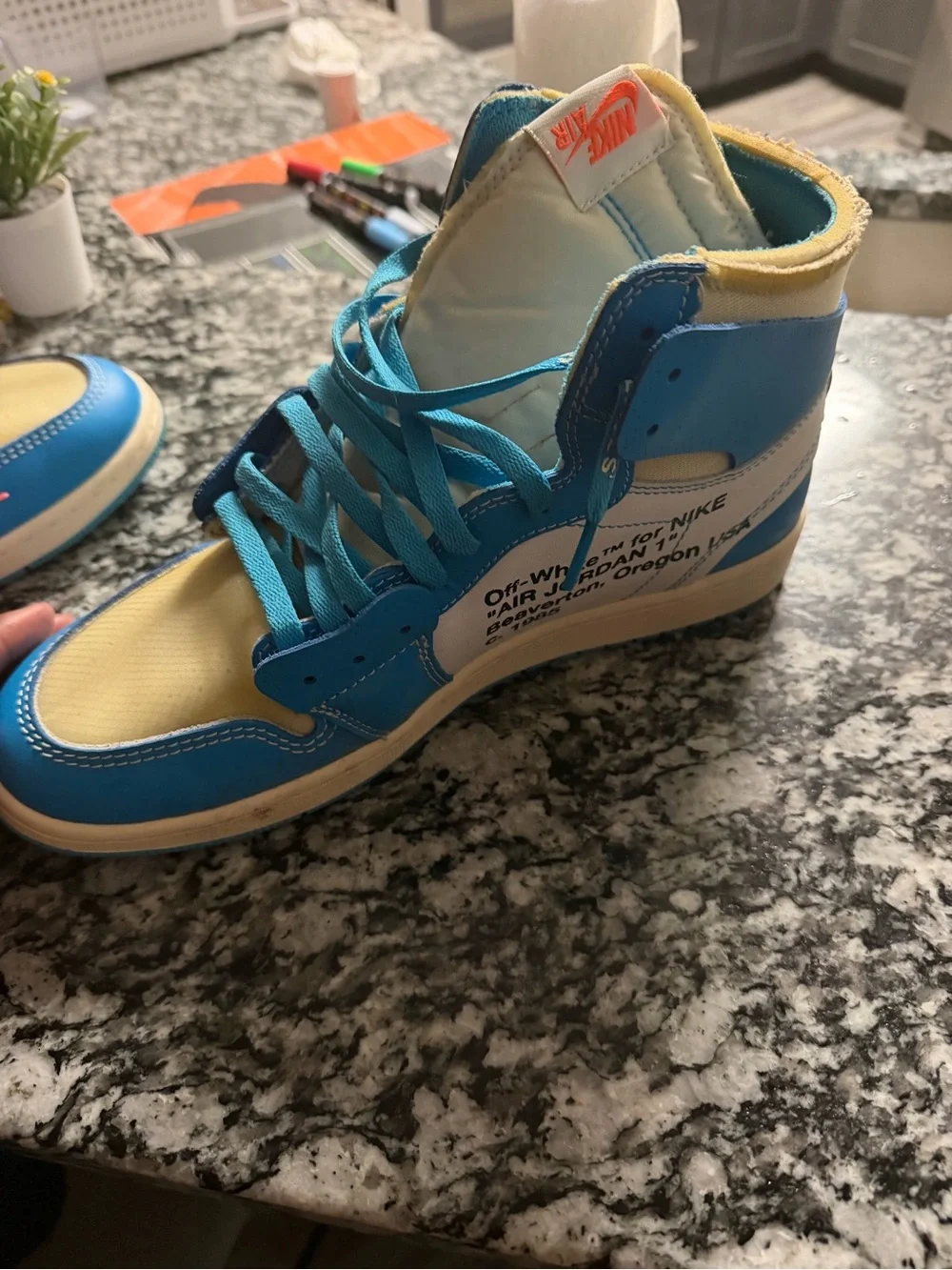 Off White Unc Jordan 1’s Mens